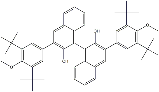 (R)-3，3'-Bis[3，5-bis(tert-butyl)-4-methoxyphenyl]-[1，1'-binaphthalene]-2，2'-diol Chemical Structure