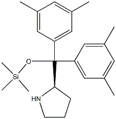 (R)-2-[Bis(3，5-dimethylphenyl)-[(trimethylsilyl)oxy]methyl]pyrrolidine Chemische Struktur