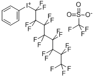 (Perfluoro-n -octyl)phenyliodonium Trifluoromethanesulfonate 化学構造