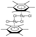 (Hexamethylbenzene)ruthenium(II) Dichloride Dimer 化学構造