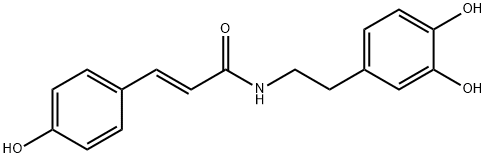 (E)-N-(3，4-Dihydroxyphenethyl)-3-(4-hydroxyphenyl)acrylamide Chemical Structure