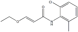 (E)-N-(2-Chloro-6-methylphenyl)-3-ethoxyacrylamide 化学構造