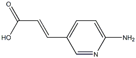 (E)-3-(6-Amino-3-pyridyl)acrylic Acid 化学構造