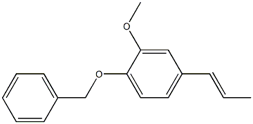 (E)-1-Benzyloxy-2-methoxy-4-(1-propenyl)benzene التركيب الكيميائي