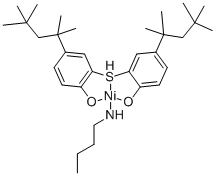 (Butylamine)[2，2'-thiobis(4-tert-octylphenolato)]nickel(II) Chemische Struktur