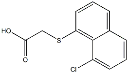 (8-Chloro-1-naphthylthio)acetic Acid التركيب الكيميائي