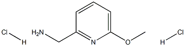 (6-Methoxypyridin-2-yl)methanamine dihydrochloride Chemische Struktur