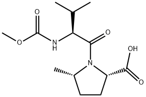 (5S)-N-(Methoxycarbonyl)-L-valyl-5-methyl-L-proline Chemical Structure