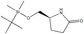 (5S)-5-[[[(tert-Butyl)dimethylsilyl]oxy]methyl]-2-pyrrolidinone 化学構造