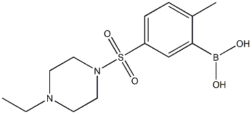 (5-((4-Ethylpiperazin-1-yl)sulfonyl) -2-methylphenyl)boronic acid Chemical Structure