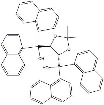 (4S，5S)-2，2-Dimethyl-α，α，α'，α'-tetra(1-naphthyl)-1，3-dioxolane-4，5-dimethanol Chemische Struktur