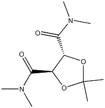 (4R，5R)-N，N，N'，N'-2，2-Hexamethyl-1，3-dioxolane-4，5-dicarboxamide 化学構造