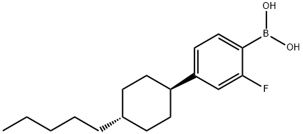 (4-(trans-3-Fluoro-4-pentylcyclohexyl)phenyl)boronic acid Chemical Structure