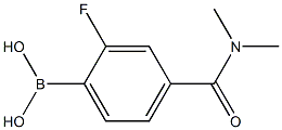 (4-(Dimethylcarbamoyl)-2-fluorophenyl)boronic acid Chemical Structure