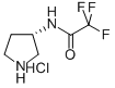 (3S)-(-)-3-(Trifluoroacetamido)pyrrolidine Hydrochloride Chemische Struktur