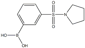 (3-pyrrolidin-1-ylsulfonylphenyl)boronic acid 化学構造