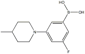 (3-Fluoro-5-(4-methylpiperidin-1-yl)phenyl)boronic acid Chemical Structure