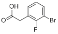 (3-Bromo-2-Fluoro-Phenyl)-Acetic Acid Chemical Structure