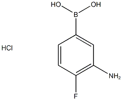 (3-Amino-4-fluorophenyl)boronic acid hydrochloride Chemische Struktur