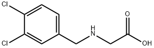 (3，4-Dichloro-benzylamino)-acetic acid 化学構造