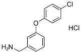 (3-(4-Chlorophenoxy)phenyl)methanamine hydrochloride Chemical Structure