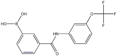 (3-((3-(Trifluoromethoxy)phenyl)carbamoyl)phenyl)boronic acid 化学構造