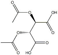 (2R，3R)-2，3-Bis(acetyloxy)butanedioic Acid Chemical Structure