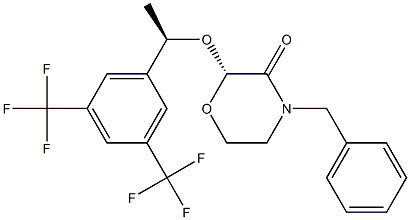 (2R)-4-benzyl-2-[(1R)-1-[3，5-bis(trifluoromethyl)phenyl]ethoxy]morpholin-3-one Chemical Structure