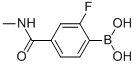 (2-Fluoro-4-(methylcarbamoyl)phenyl)boronic acid Chemical Structure