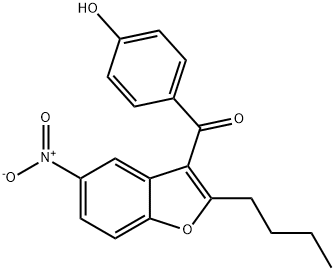 (2-Butyl-5-nitrobenzofuran-3-yl)(4-hydroxyphenyl)methanone التركيب الكيميائي