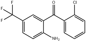 (2-Amino-5-(trifluoromethyl)phenyl)(2-chlorophenyl)methanone Chemical Structure