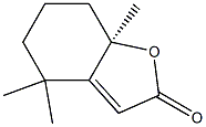 (2，6，6-Trimethyl-2-hydroxycyclohexylidene)acetic acid lactone Chemical Structure