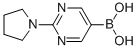 (2-(Pyrrolidin-1-yl)pyrimidin-5-yl)boronic acid 化学構造