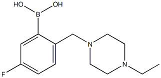 (2-((4-ethylpiperazin-1-yl)methyl)-5-fluorophenyl)boronic acid التركيب الكيميائي