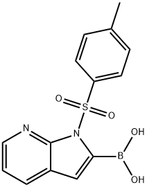 (1-Tosyl-1H-pyrrolo[2，3-b]pyridin-2-yl)boronic acid التركيب الكيميائي