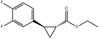 (1R，2R)-Ethyl 2-(3，4-difluorophenyl)cyclopropanecarboxylate Chemical Structure