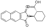 (1R，2R)-2-(Naphthalene-2，3-dicarboximido)cyclohexanecarboxylic Acid 化学構造