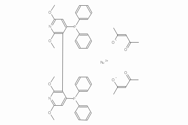 (|R|)-|p|-Phos Ruthenium (acac)2 Chemical Structure