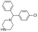 (-)-1-[(4-Chlorophenyl) Phenylmethyl] Piperazine Chemische Struktur