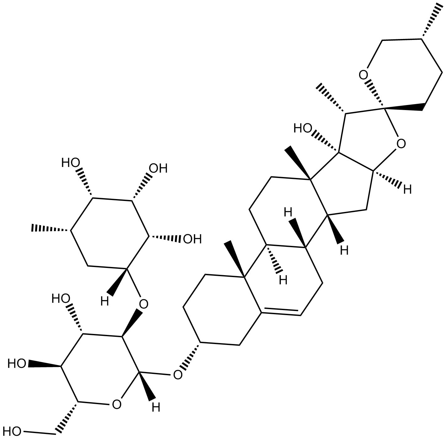 Polyphyllin D التركيب الكيميائي