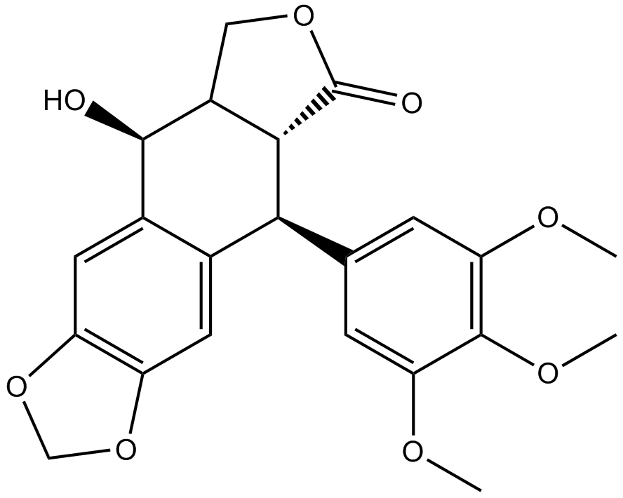 Podophyllotoxin  Chemical Structure