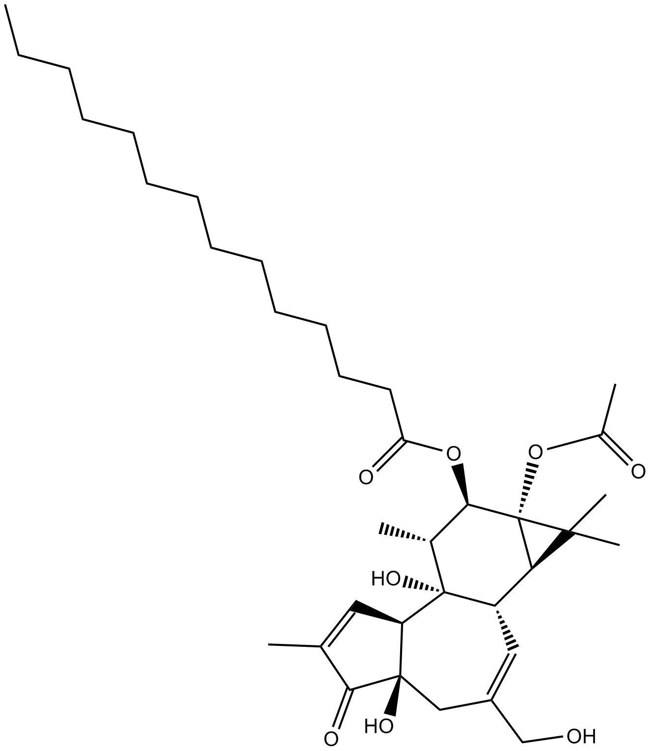 12-O-tetradecanoyl phorbol-13-acetate Chemische Struktur