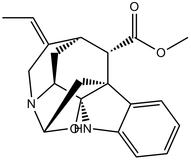 2α,5α-Epoxy-1,2-dihydroakuammilan-17-oic acid methyl ester  Chemical Structure