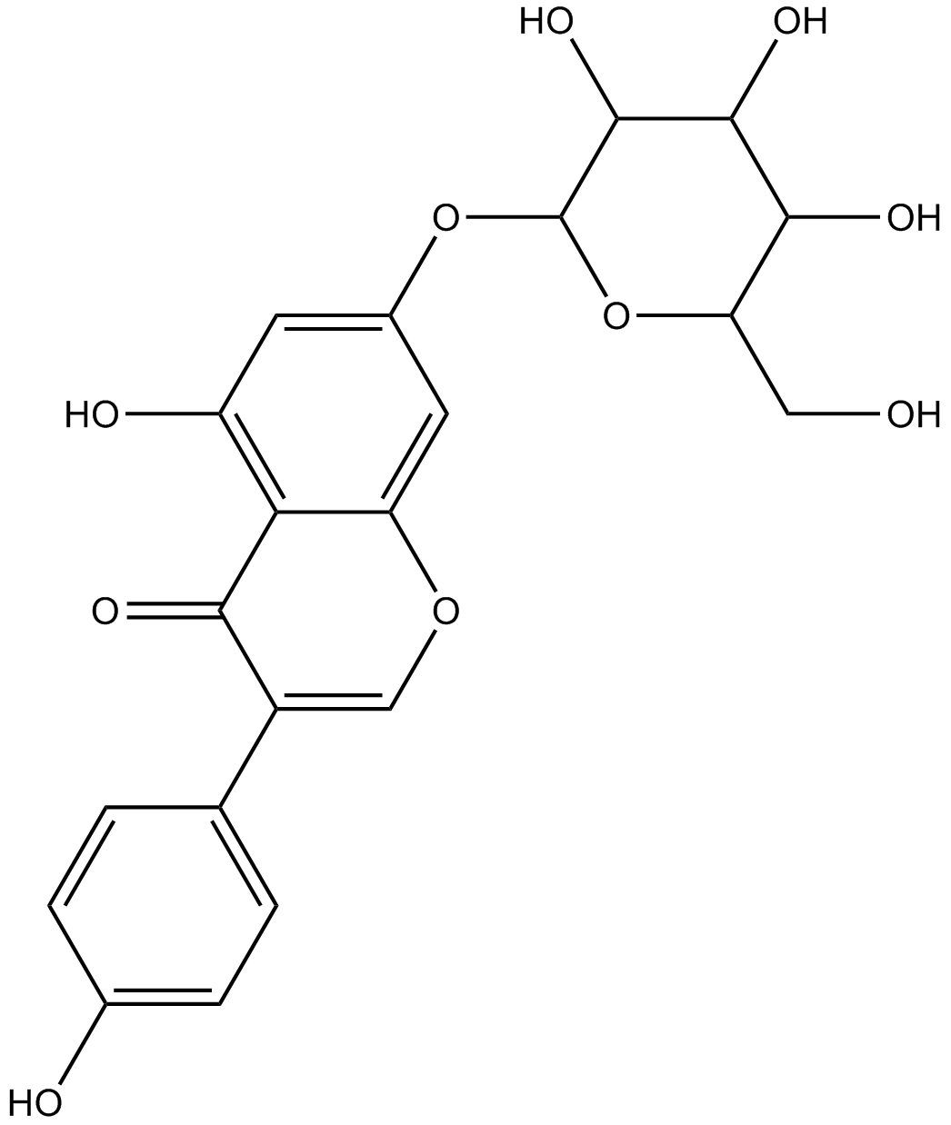 Genistin Chemische Struktur