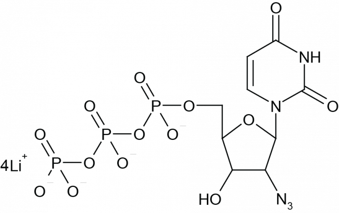 2'-Azido-2'-deoxyuridine-5'-Triphosphate 化学構造