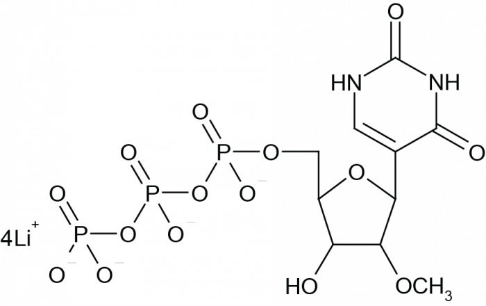 2'-O-Methylpseudouridine-5'-Triphosphate 化学構造