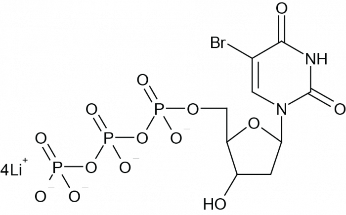 5-Bromo-2'-deoxyuridine-5'-Triphosphate 化学構造