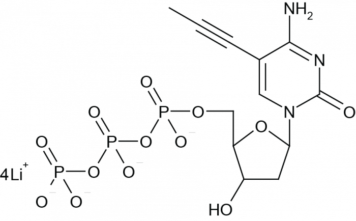 5-Propynyl-2'-deoxycytidine-5'-Triphosphate 化学構造