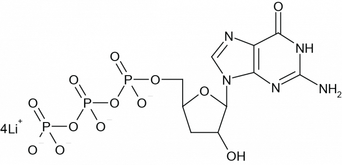 3'-Deoxyguanosine-5'-Triphosphate Chemical Structure