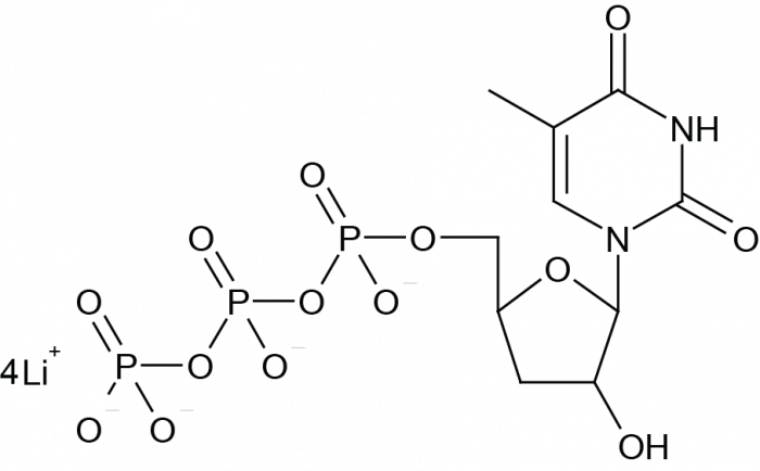 3'-Deoxy-5-Methyluridine-5'-Triphosphate Chemical Structure